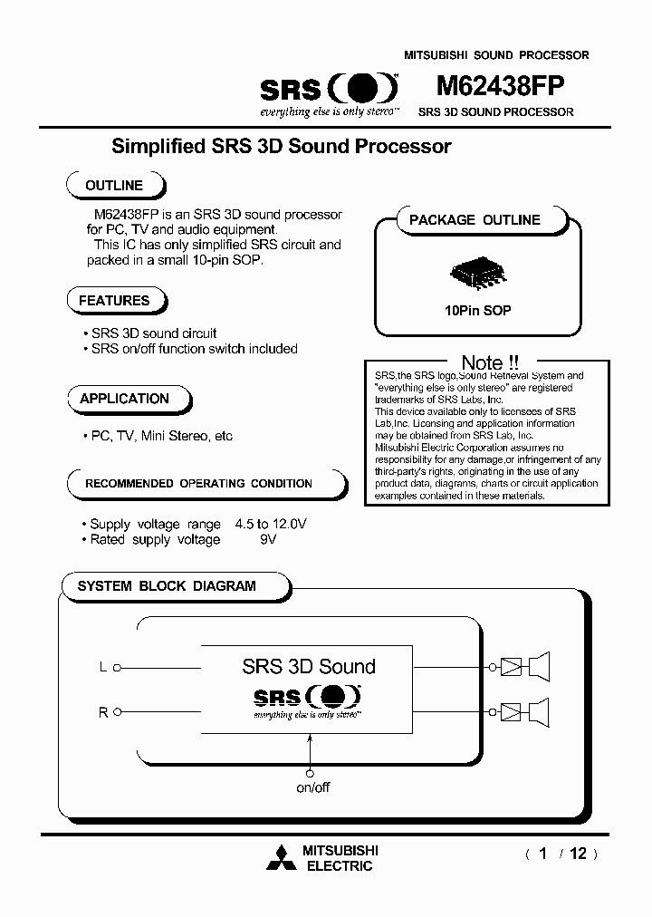 M62438FP_190297.PDF Datasheet