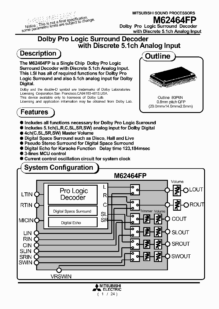 M62464FP_382150.PDF Datasheet