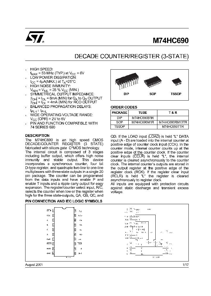 M74HC690_358799.PDF Datasheet