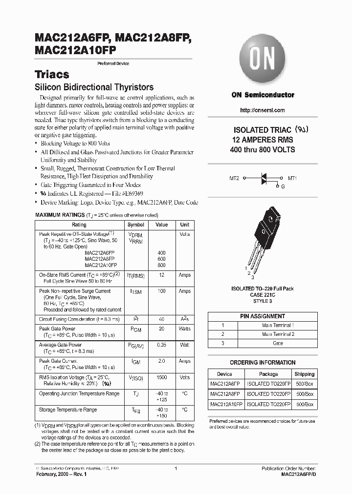 MAC212A10FP_329529.PDF Datasheet