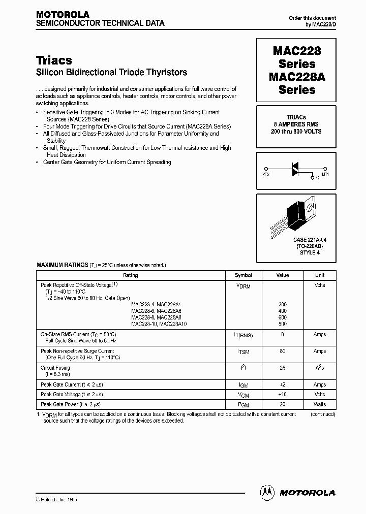 MAC228A10_38930.PDF Datasheet