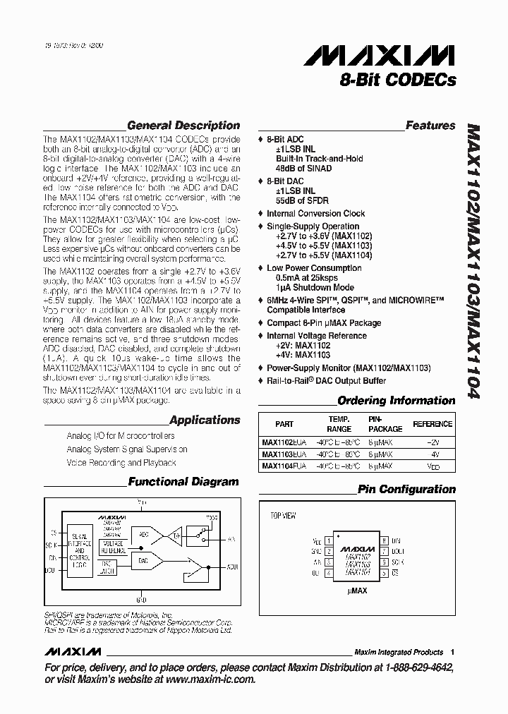 MAX1102_315712.PDF Datasheet