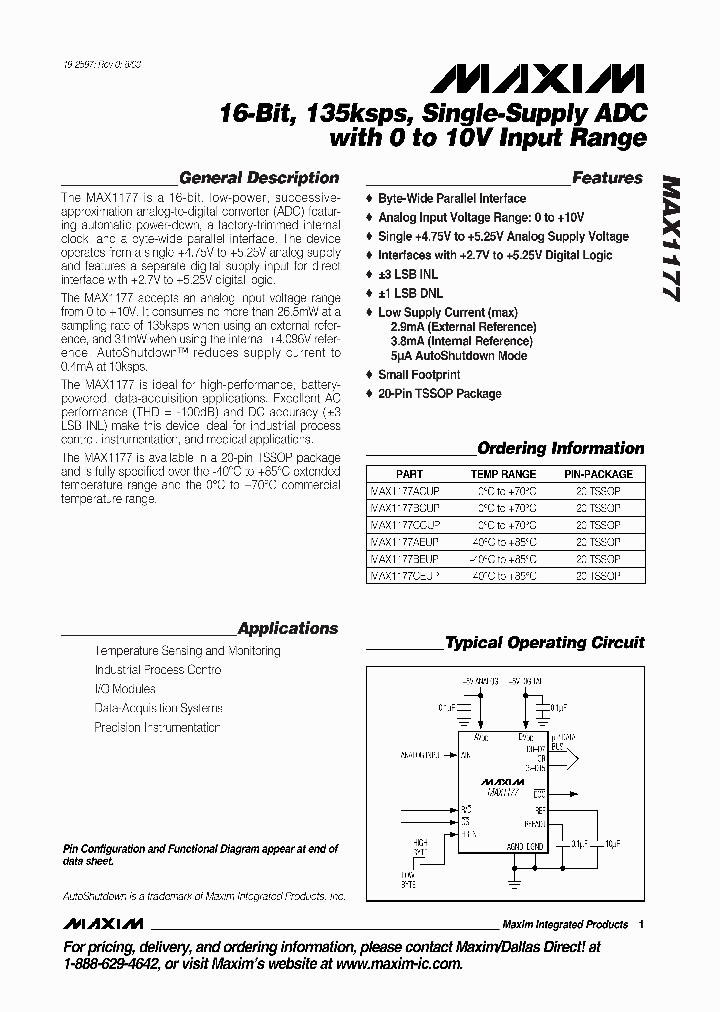 MAX1177CEUP_377419.PDF Datasheet