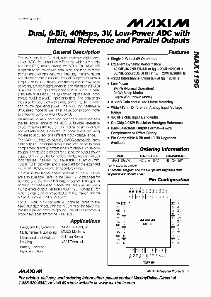 MAX1195_355098.PDF Datasheet