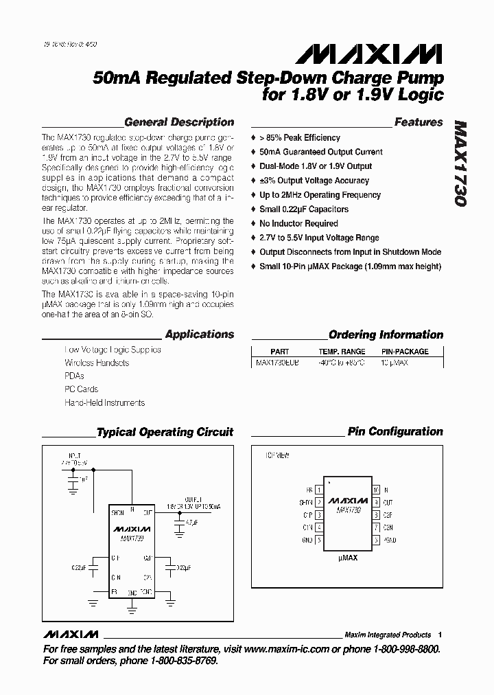 MAX1730_341743.PDF Datasheet