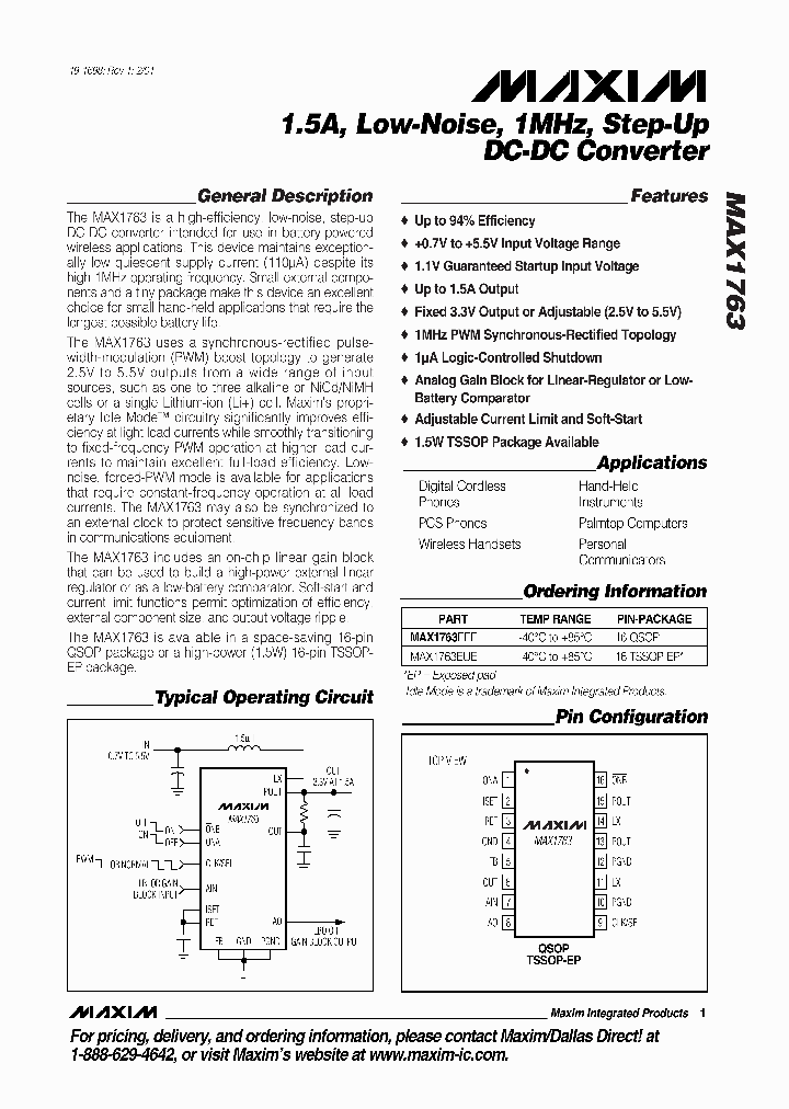 MAX1763_215485.PDF Datasheet