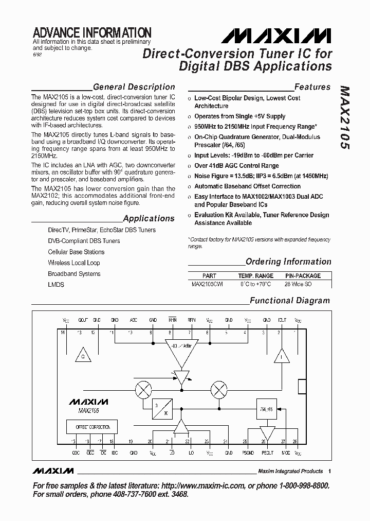 MAX2105_357953.PDF Datasheet