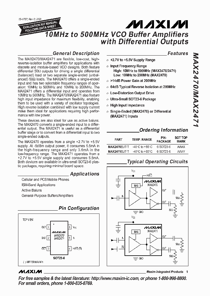 MAX2470_187641.PDF Datasheet