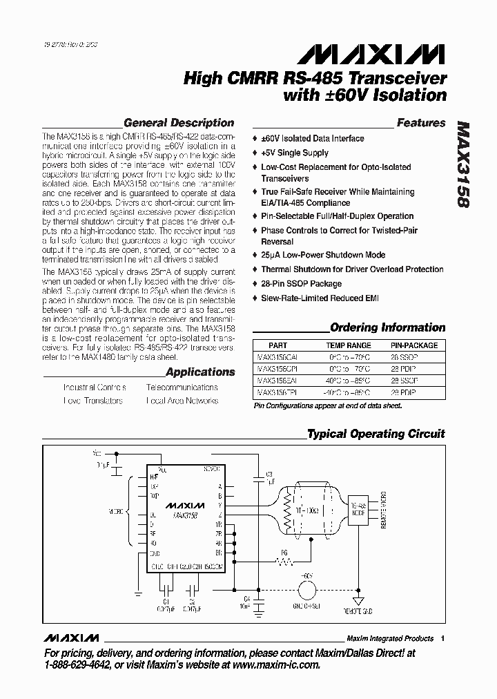 MAX3158_87771.PDF Datasheet