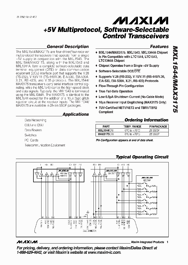 MXL1544_276072.PDF Datasheet