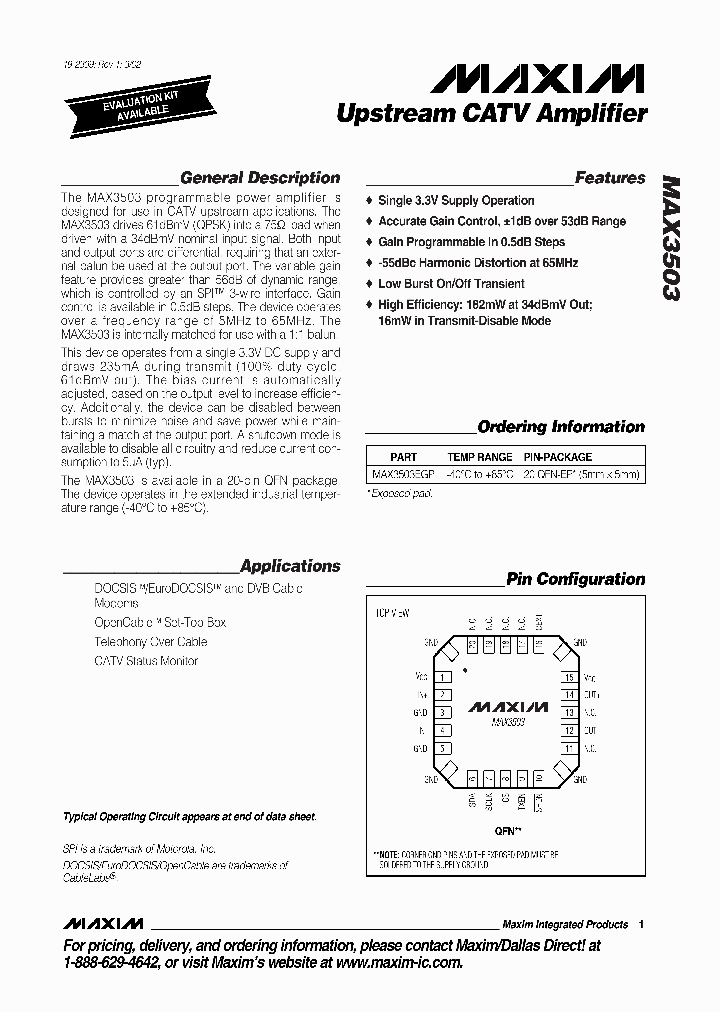 MAX3503_373974.PDF Datasheet