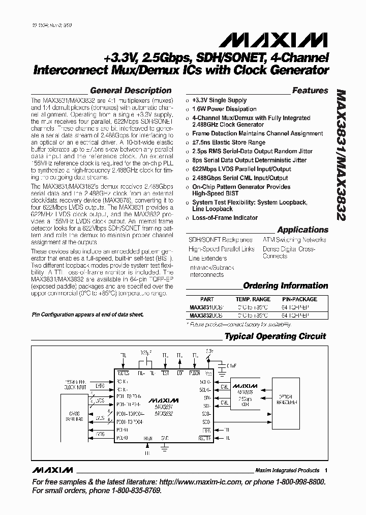 MAX3831_362206.PDF Datasheet
