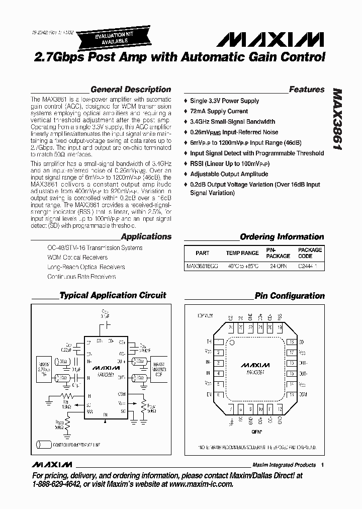 MAX3861_192105.PDF Datasheet