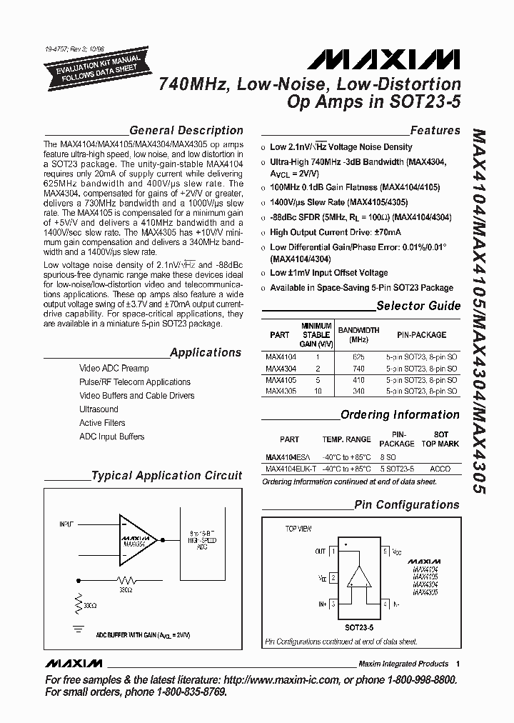 MAX4305_335795.PDF Datasheet
