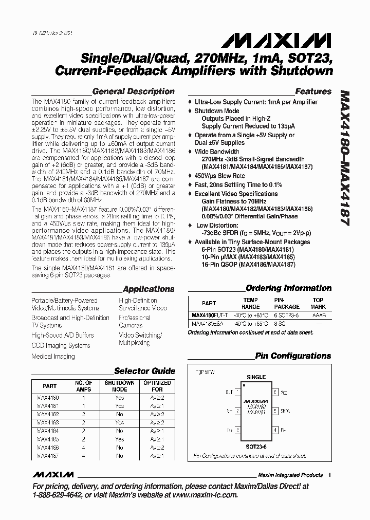 MAX4182_369967.PDF Datasheet