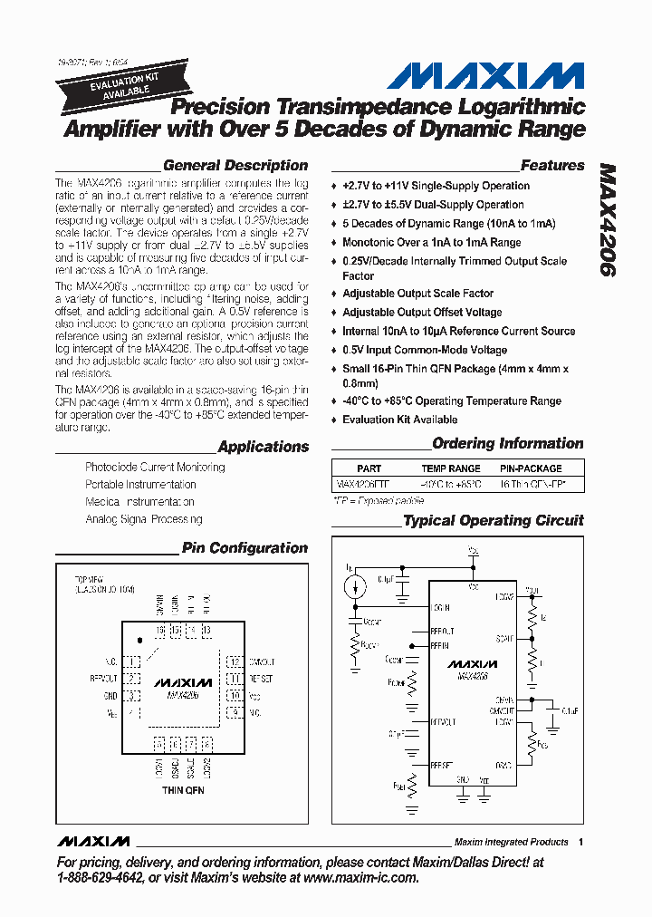 MAX4206_191695.PDF Datasheet