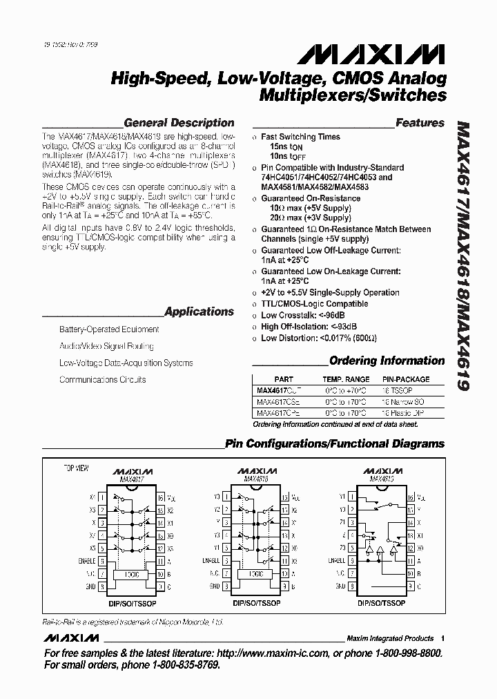 MAX4617_121917.PDF Datasheet