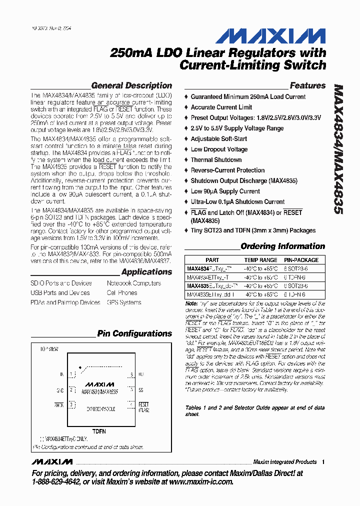 MAX4834_289727.PDF Datasheet
