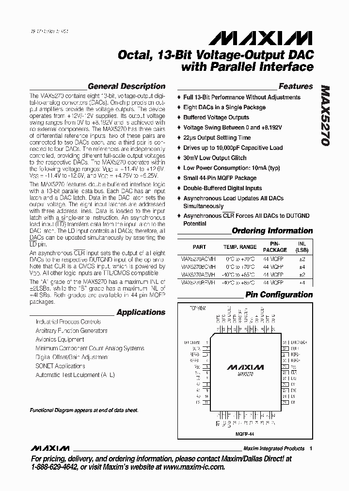 MAX5270_284242.PDF Datasheet