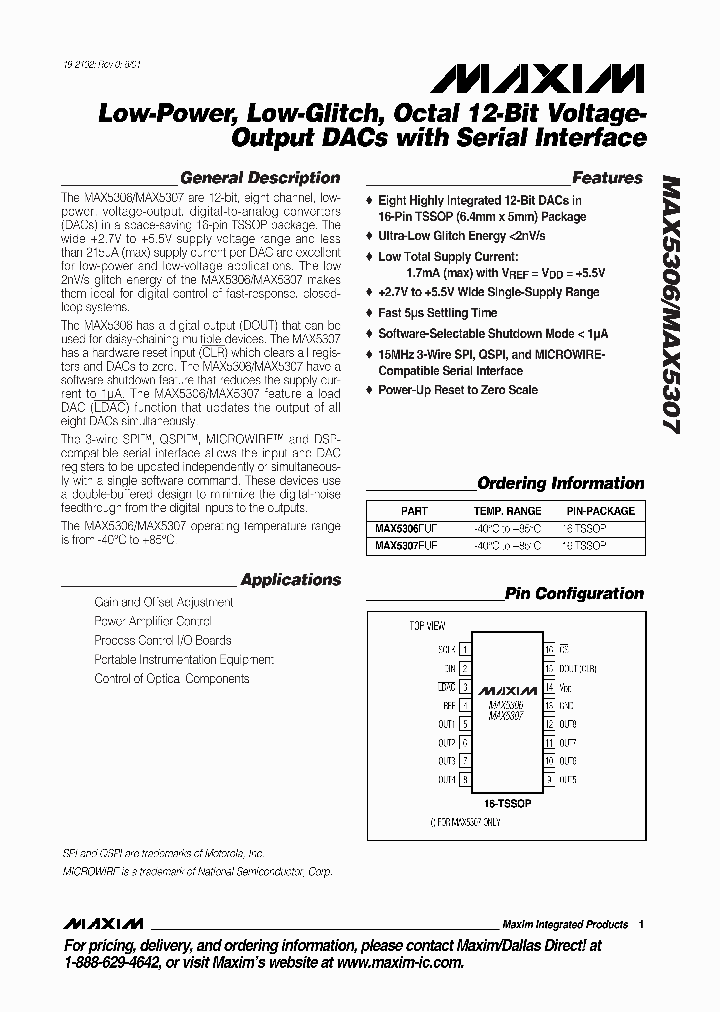 MAX5307_329066.PDF Datasheet