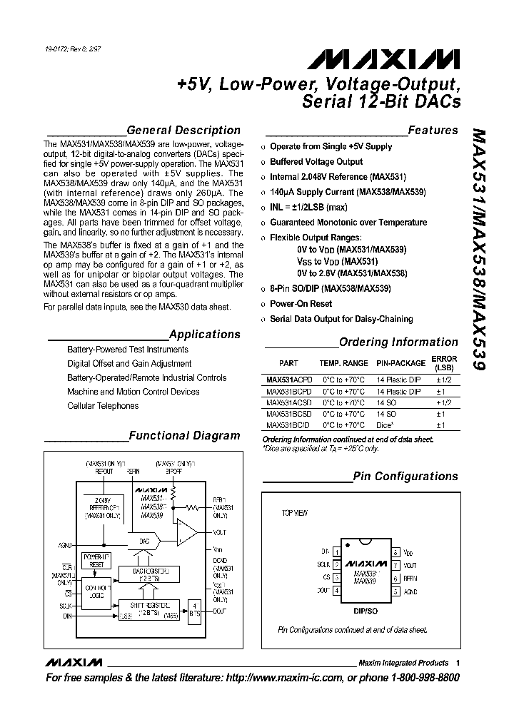 MAX531_47825.PDF Datasheet
