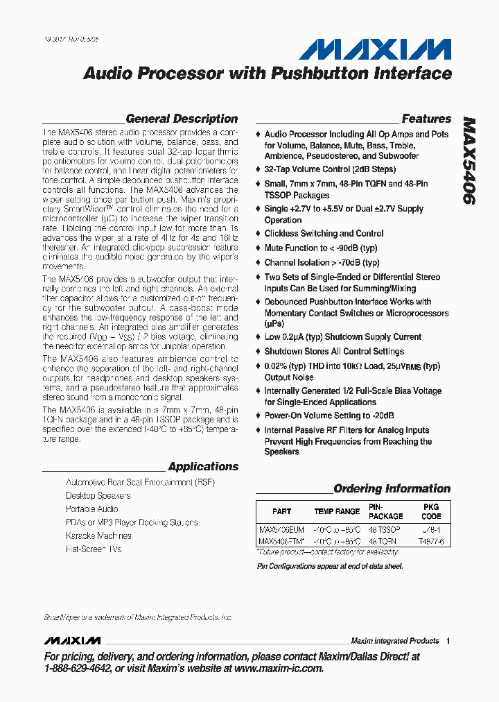 MAX5406_341385.PDF Datasheet