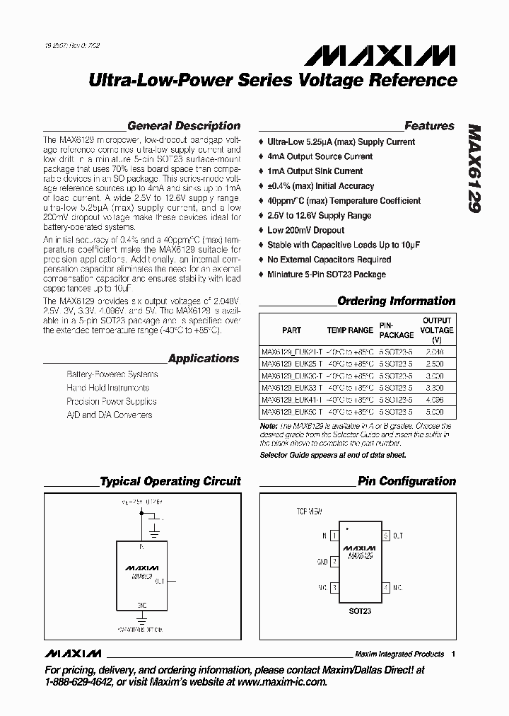 MAX6129_353576.PDF Datasheet
