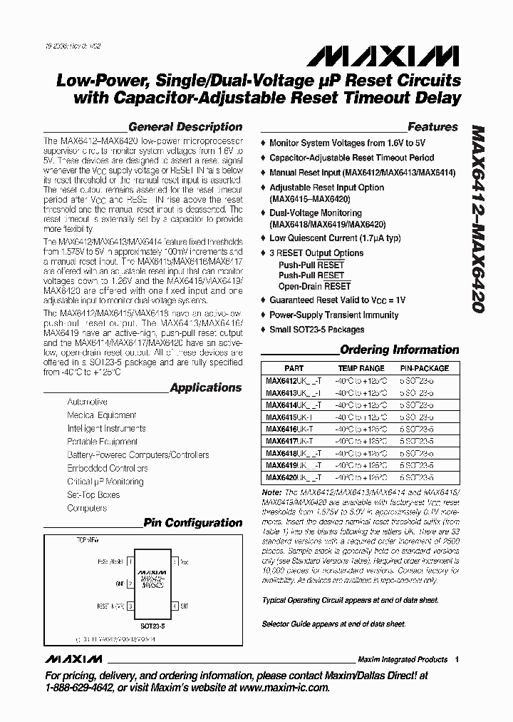 MAX6416_292169.PDF Datasheet