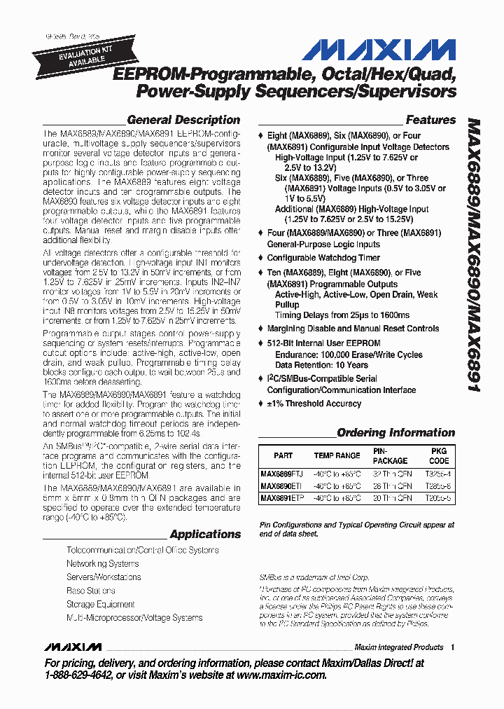 MAX6889_190265.PDF Datasheet