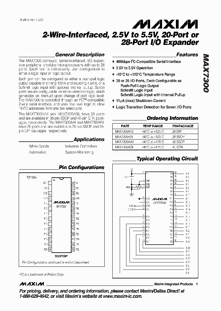 MAX7300_79097.PDF Datasheet