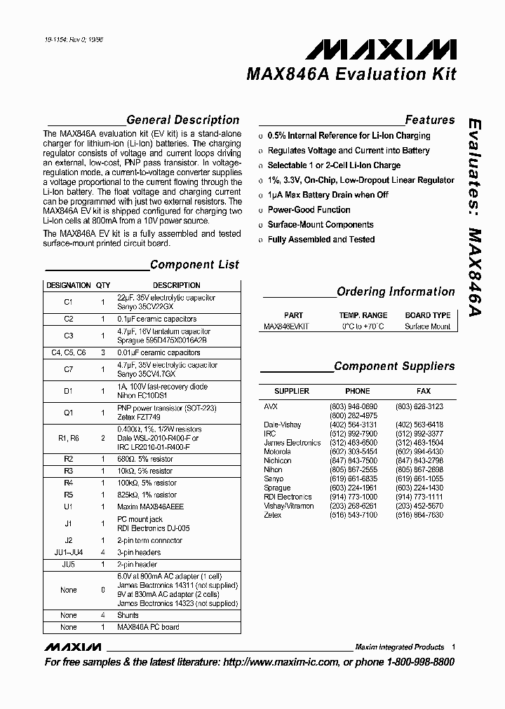MAX846AEVKIT_362391.PDF Datasheet
