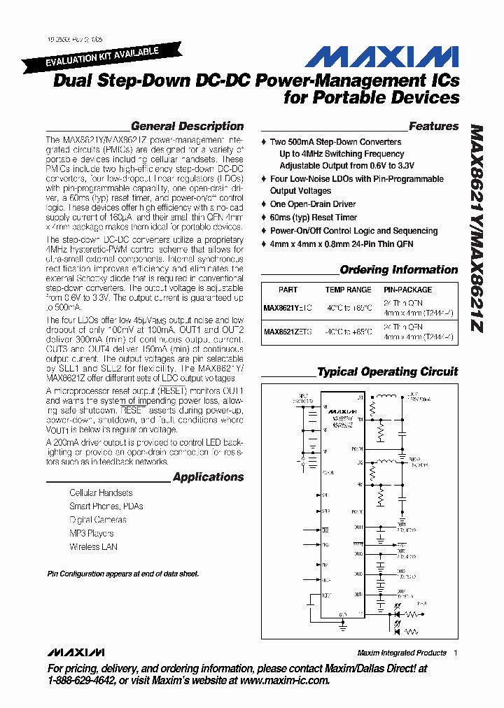 MAX8621Z_367229.PDF Datasheet