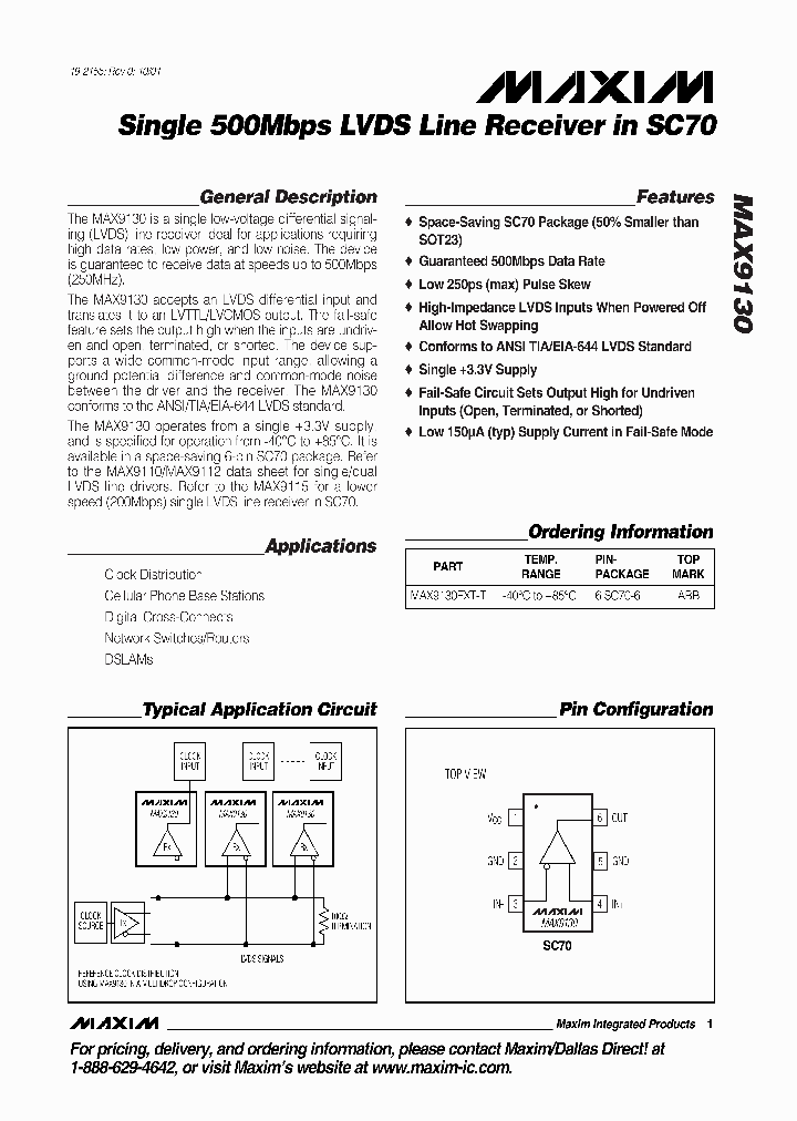 MAX9130_334296.PDF Datasheet
