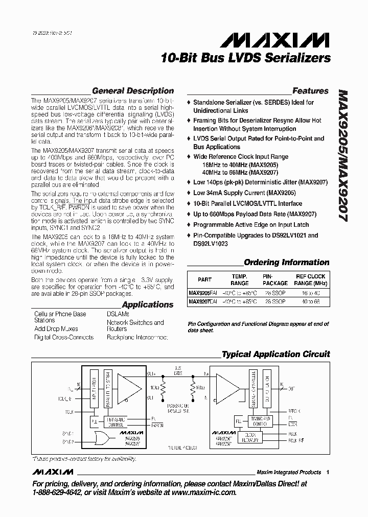 MAX9205_323905.PDF Datasheet