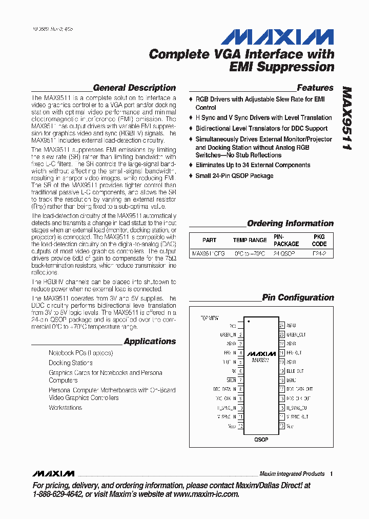 MAX9511_319070.PDF Datasheet