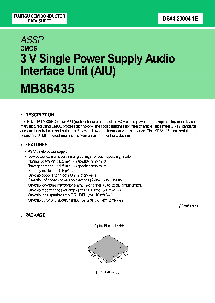 MB86435_334349.PDF Datasheet