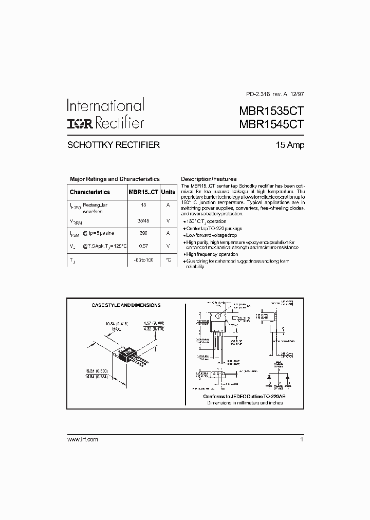 MBR1545CT_336495.PDF Datasheet