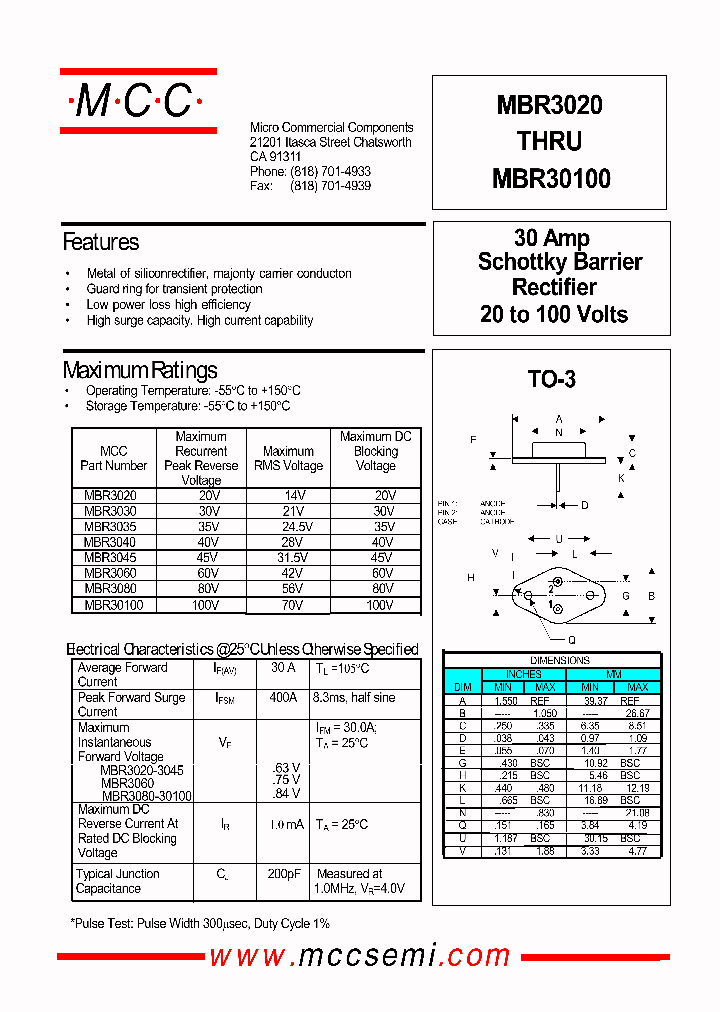 MBR3040_133084.PDF Datasheet