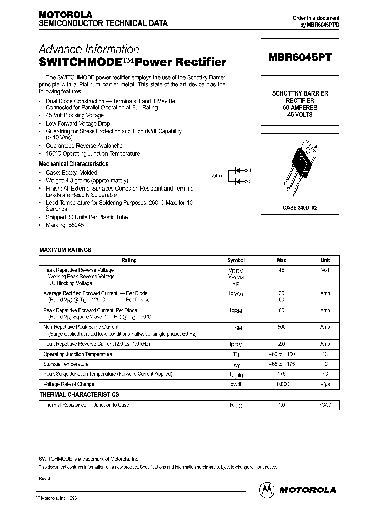 MBR6045PTD_203303.PDF Datasheet