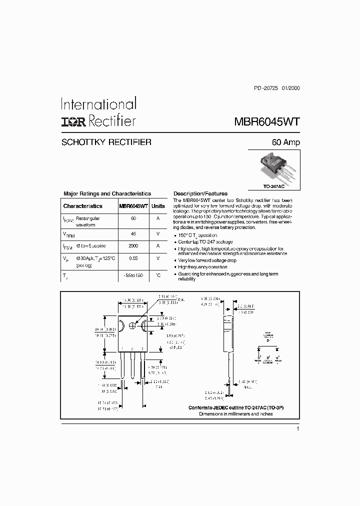 MBR6045WT_203300.PDF Datasheet