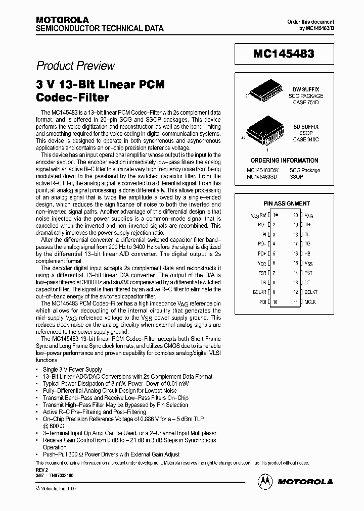 MC145483_30827.PDF Datasheet