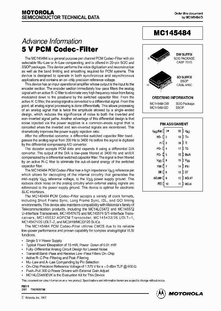 MC145484_331512.PDF Datasheet