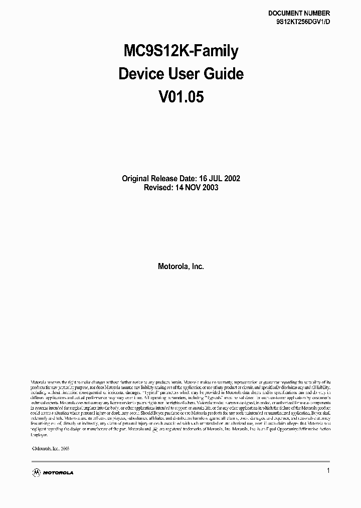 MC9S12KT256_312647.PDF Datasheet