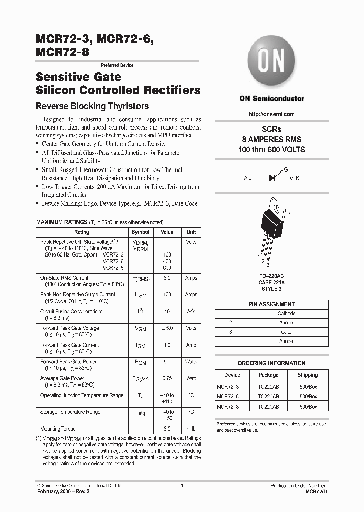 MCR72-8_329182.PDF Datasheet