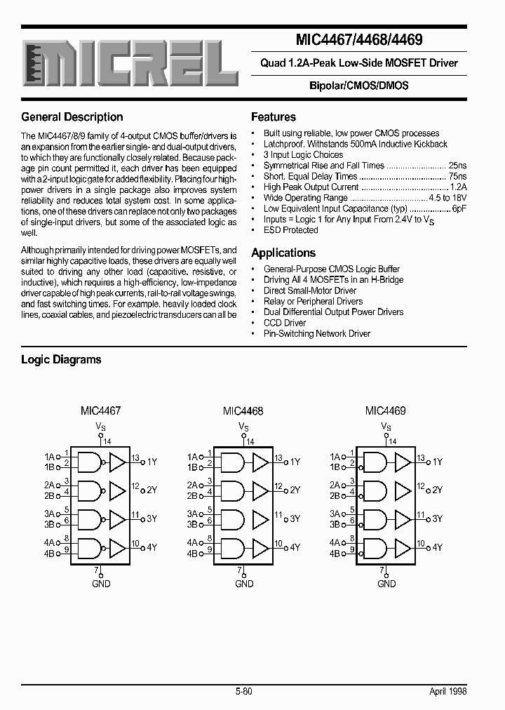 MIC4467CN_156480.PDF Datasheet