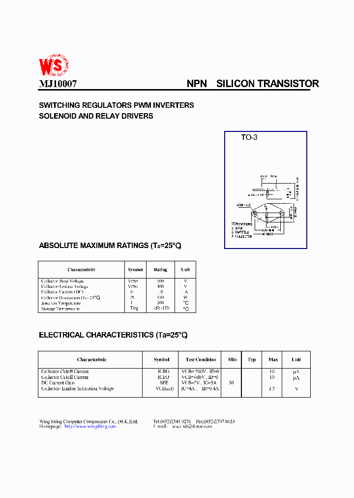 MJ10007_367392.PDF Datasheet