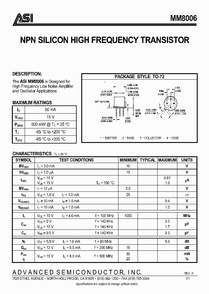 MM8006_359946.PDF Datasheet