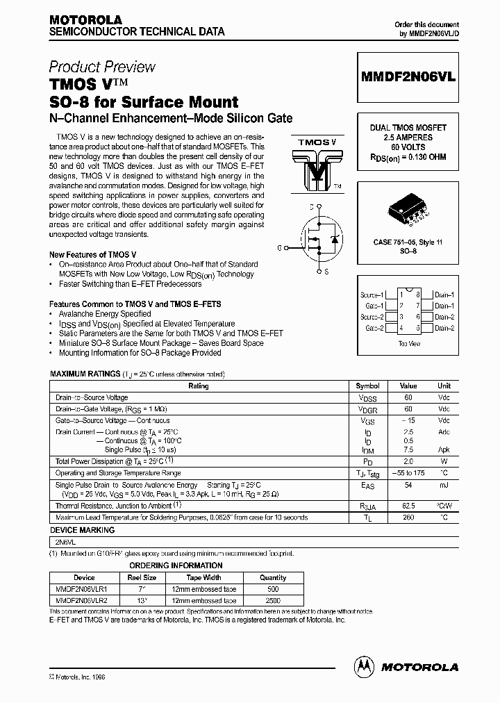 MMDF2N06VLD_341300.PDF Datasheet