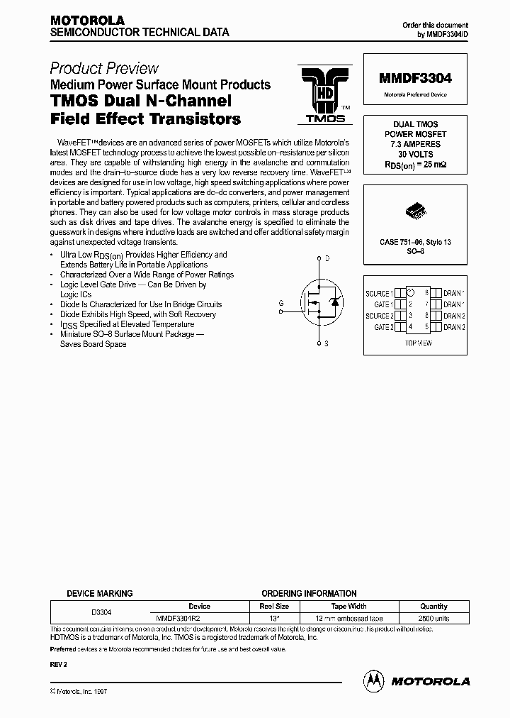 MMDF3304D_356434.PDF Datasheet