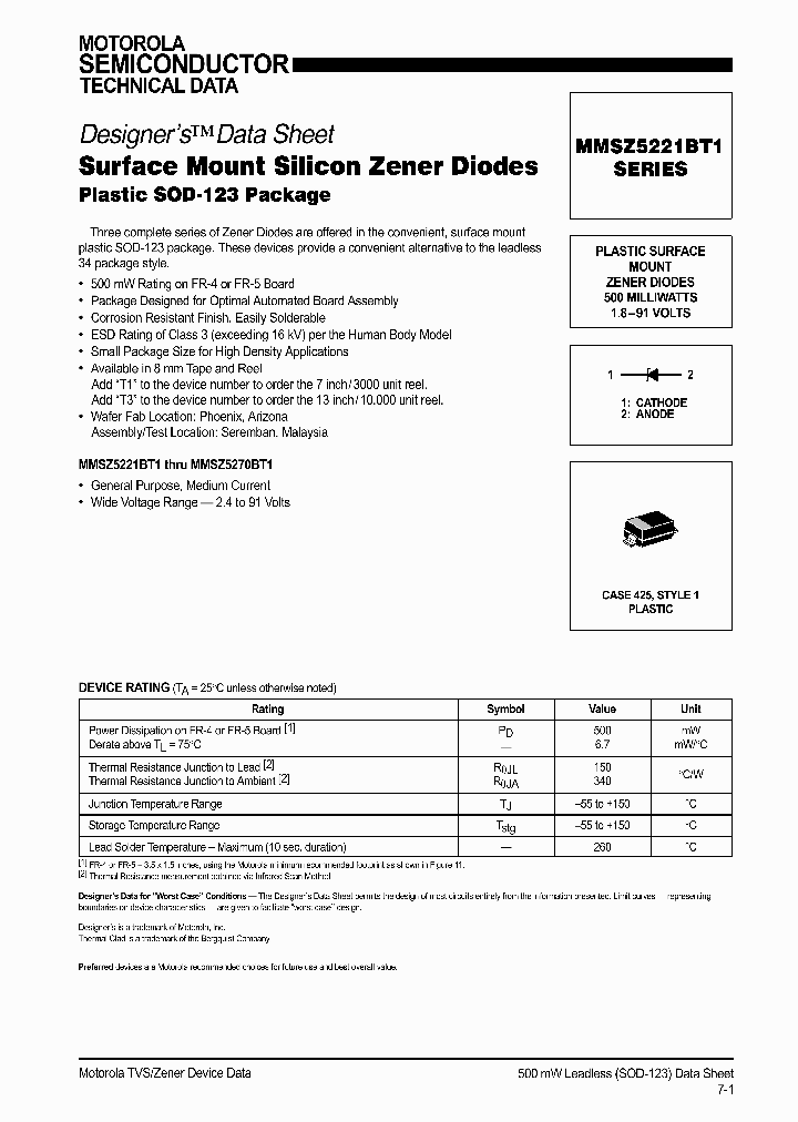 MMSZ5221BT1_310807.PDF Datasheet